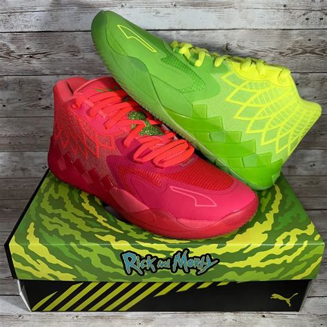 fake lamelo ball rick and morty shoes|lamelo ball signature shoe.